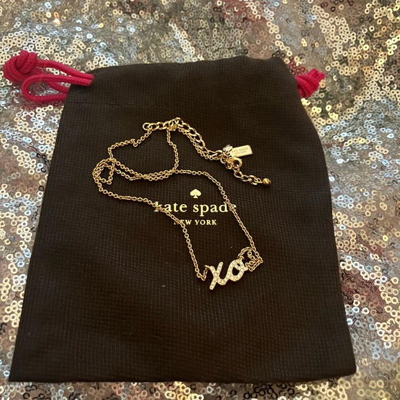kate spade Jewelry - Kate Spade Gold XO Pendant Necklace